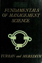 Fundamentals of management science /