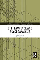 D.H. Lawrence and Psychoanalysis /