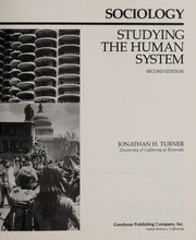 Sociology : studying the human system /