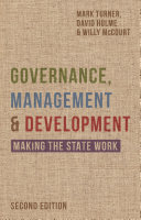 Governance, management and development : making the state work /