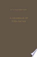 A grammar of Toba Batak /
