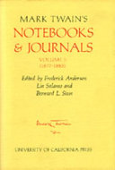 Mark Twain's Notebooks & journals /