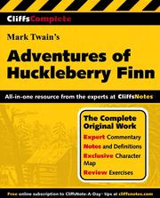 CliffsComplete Twain's Adventures of Huckleberry Finn /