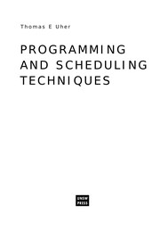 Programming and scheduling techniques /