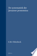 De systematiek der Javaanse pronomina.