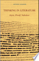 Thinking in literature : Joyce, Woolf, Nabokov /