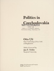 Politics in Czechoslovakia /