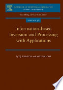 Information-based inversion and processing with applications /