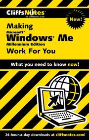 CliffsNotes making Microsoft Windows Me millennium edition work for you /