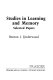 Studies in learning and memory : selected papers /
