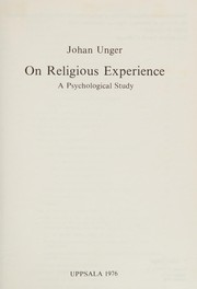 On religious experience : a psychological study /