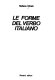 Le forme del verbo italiano /