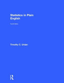 Statistics in plain English /