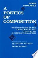 A poetics of composition ; the structure of the artistic text and typology of a compositional form /