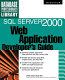 SQL server 2000 : Web application developer's guide /