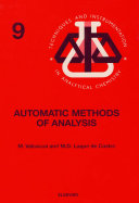 Automatic methods of analysis /