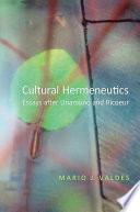 Cultural hermeneutics : essays after Unamuno and Ricoeur /