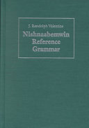 Nishnaabemwin reference grammar /