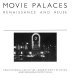 Movie palaces : Renaissance and Reuse /