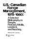 U.S.-Canadian range management, 1978-1980 : a selected bibliography on ranges, pastures, wildlife, livestock, and ranching /