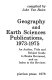 Geography and earth sciences publications, 1973-1975 : an author, title and subject guide to books reviewed, and an index to the reviews /