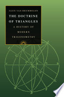 The doctrine of triangles : a history of modern trigonometry /