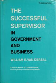 The successful supervisor in government and business /