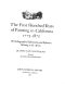 The first hundred years of painting in California, 1775-1875 : with biographical information and references relating to the artists /