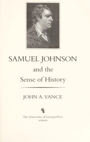 Samuel Johnson and the sense of history /