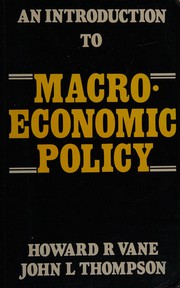 An introduction to macroeconomic policy /
