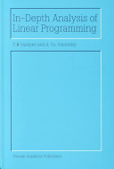 In-depth analysis of linear programming /