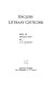 English literary criticism /