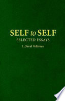 Self to self : selected essays /