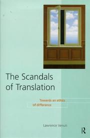 The scandals of translation : towards an ethics of difference /