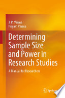 Determining Sample Size and Power in Research Studies : A Manual for Researchers /
