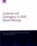 Continuity and contingency in USAF posture planning /