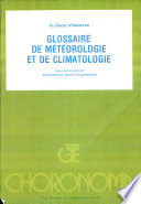 Glossaire de meteorologie et de climatologie /