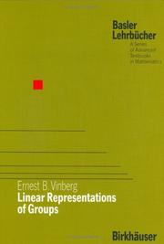 Linear representations of groups /