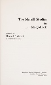 The Merrill studies in Moby-Dick /