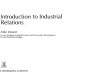 Introduction to industrial relations /