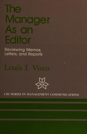 The manager as an editor : reviewing memos, letters, and reports /