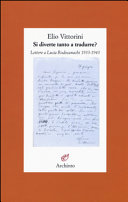Si diverte tanto a tradurre? : lettere a Lucia Rodocanachi, 1933-1943 /
