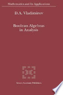 Boolean algebras in analysis /