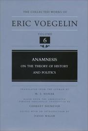 Anamnesis : on the theory of history and politics /
