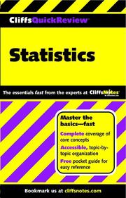 CliffsQuickReview statistics /