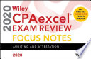 WILEY CPAEXCEL EXAM REVIEW 2020 FOCUS NOTES : auditing and attestation epdf.