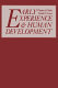 Early experience and human development /