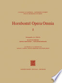 Hornbostel Opera Omnia /