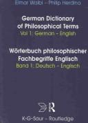 Dictionary of philosophical terms = Wörterbuch philosophischer Fachbegriffe /