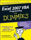 Excel 2007 VBA programming for dummies /